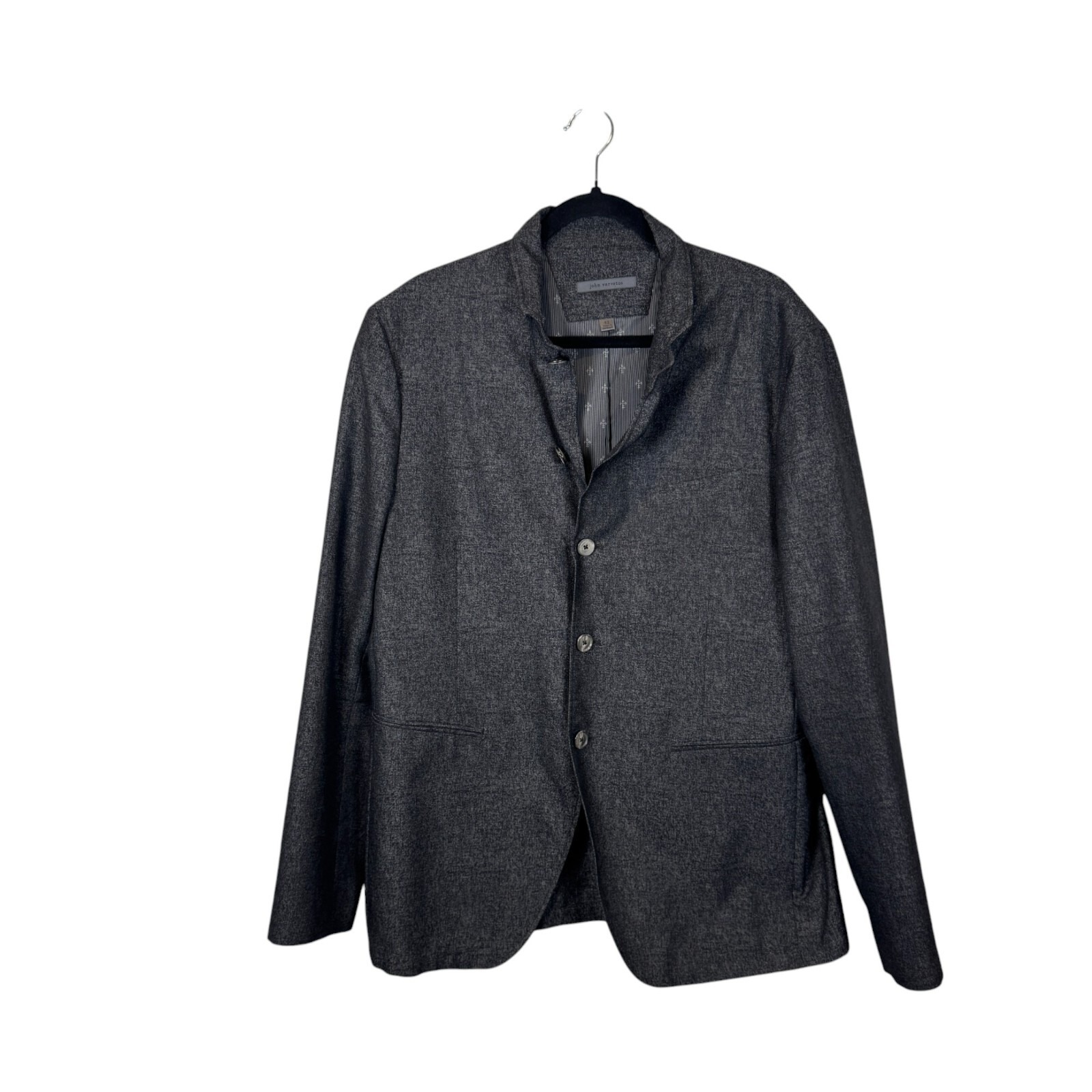 John Varvatos Jacket Jvso1521 5 Button Gray Wool Sport Coat Size 52 Bhmg Modern